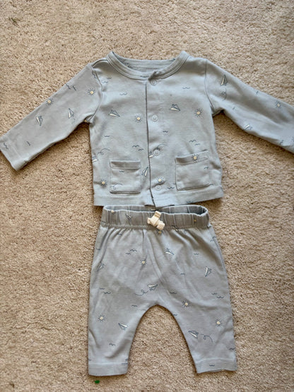 2 Piece Outfits Bundle, Mickey Mouse, Sailboats, 3m, Kids 3 Month (0-3M)