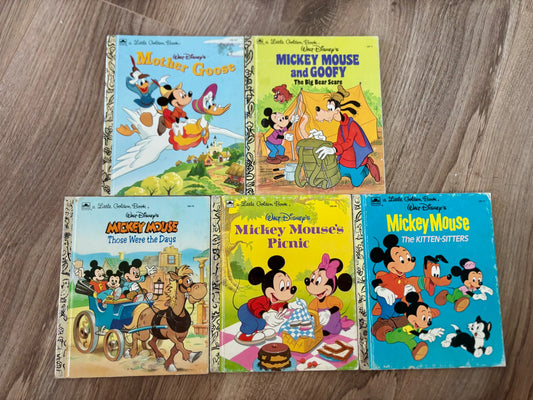Mickey Mouse Little Golden Book Bundle (5)