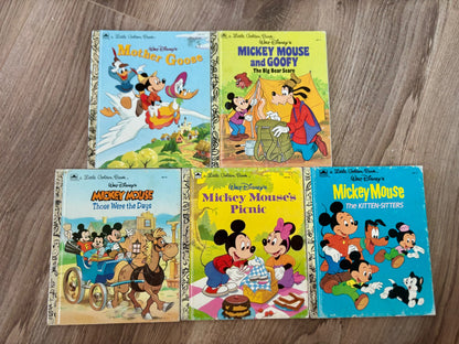 Mickey Mouse Little Golden Book Bundle (5)