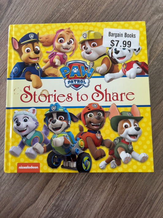 Paw Patrol stories to share book *damaged spine*