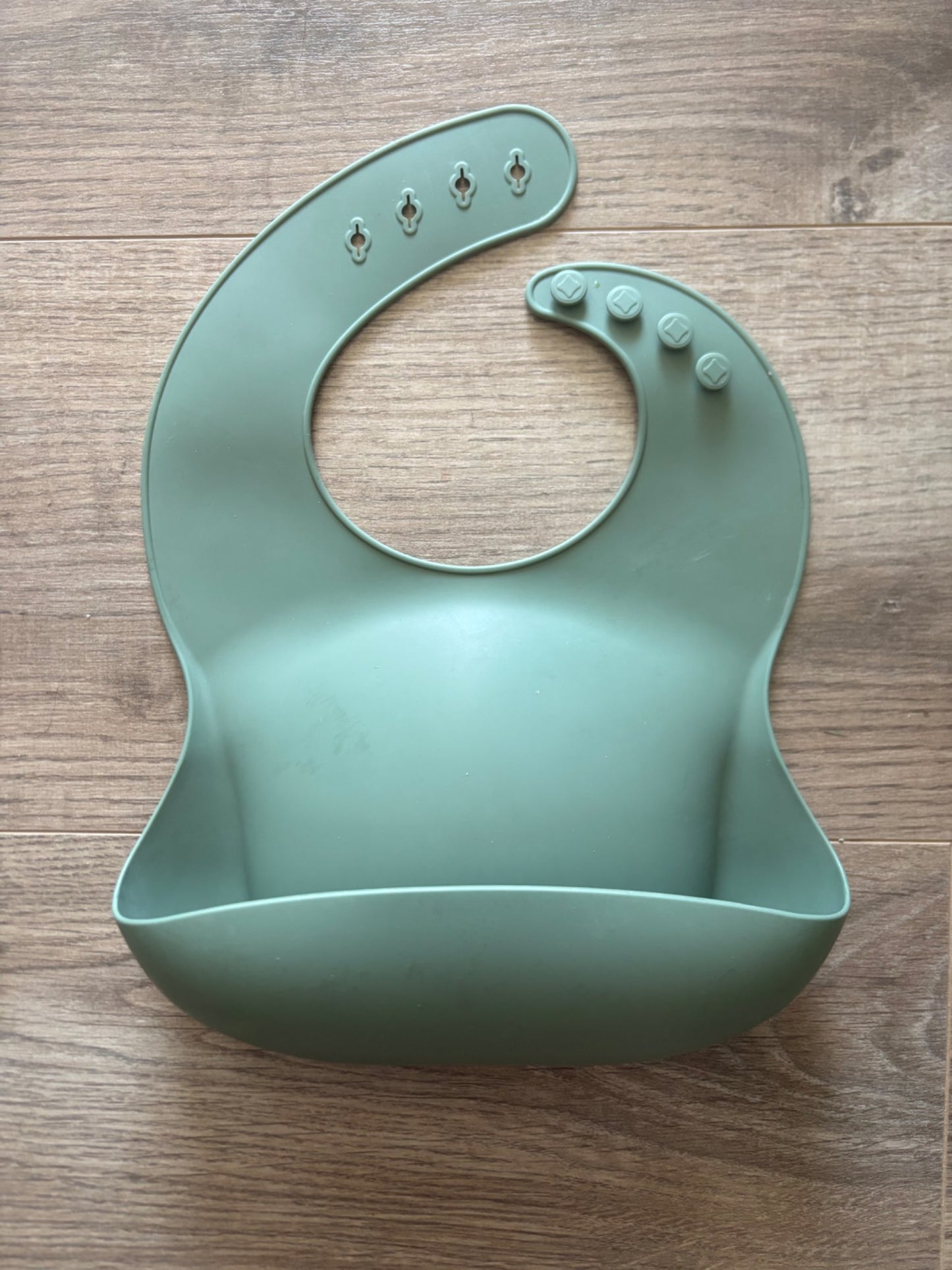 Silicone Baby Bib, Green