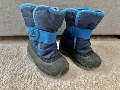 Kamik Toddler Winter Boots, Size 7, Blue, Shoes 7 (Walkers:12-24 mth)