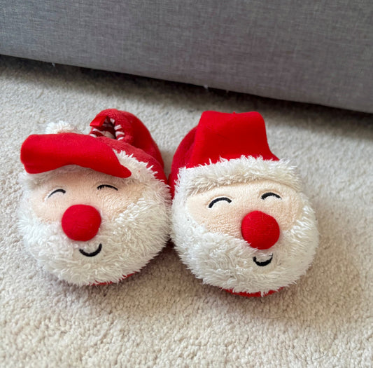 Santa Christmas Slippers, Light-Up, Toddler 9-10, Shoes 9 (Toddler:2-4yr)