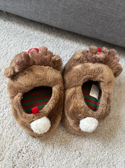 Reindeer Slippers, Light-Up, Toddler 9-10, Shoes 9 (Toddler:2-4yr)