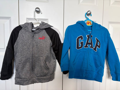 Zip-Up Sweater Bundle, Puma + Gap, 3T, Kids 3T