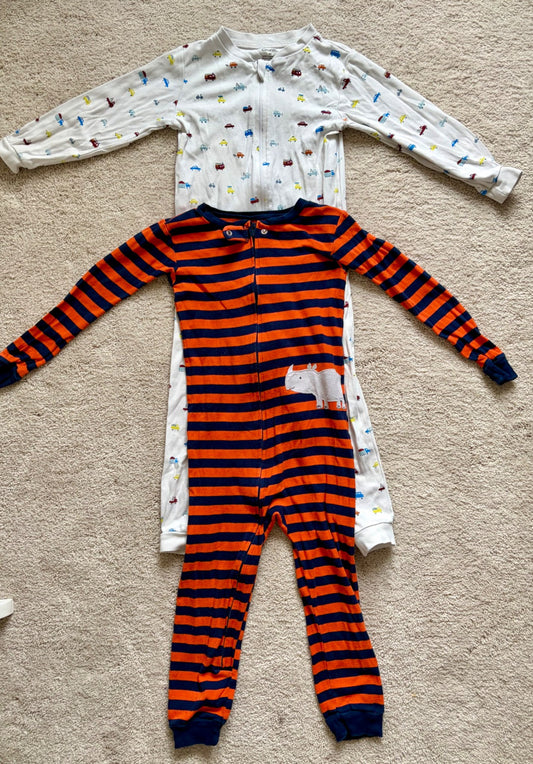 Pajama Onesie Bundle, 4T, Carters/George, Kids 4/4T