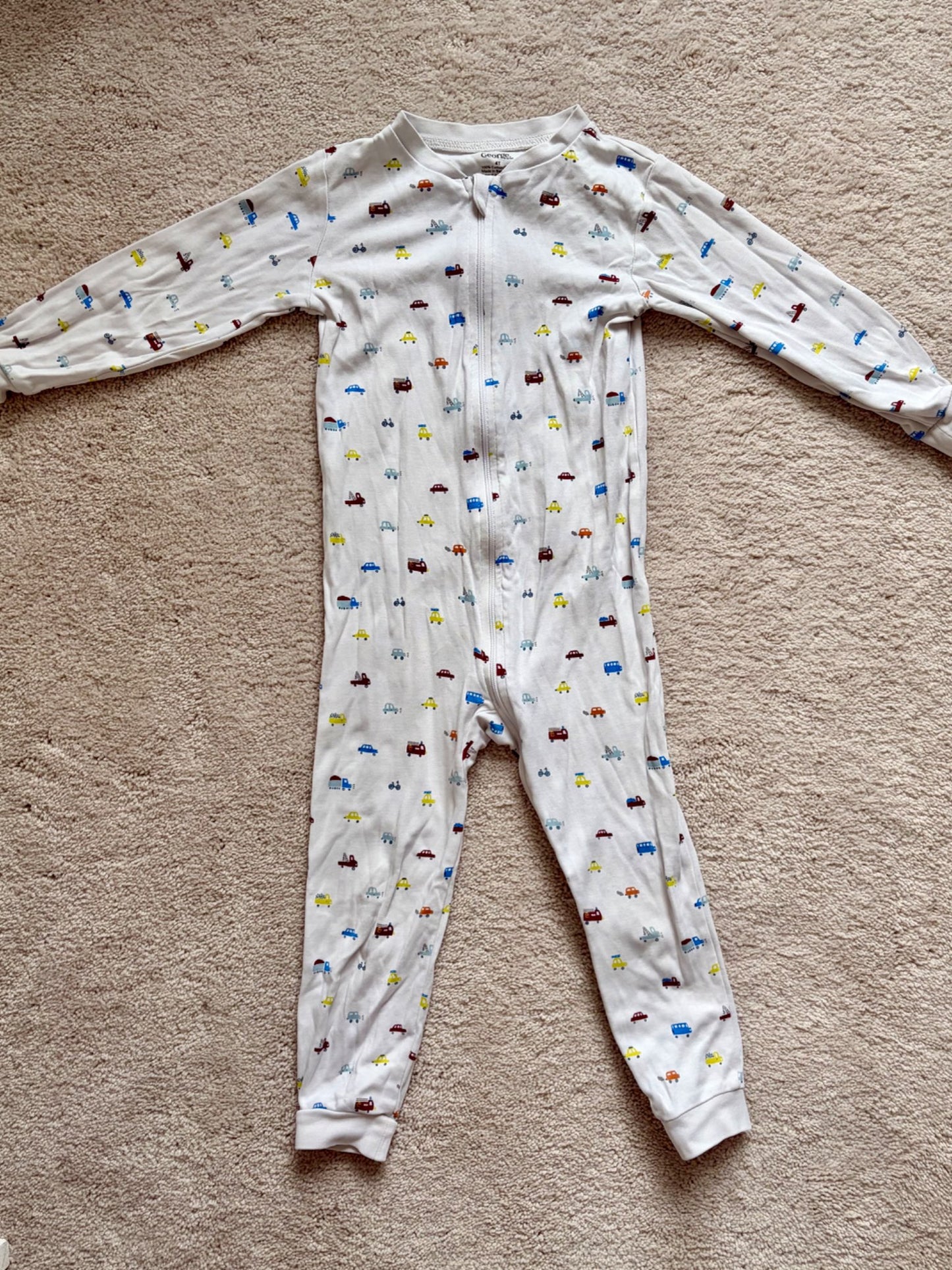 Pajama Onesie Bundle, 4T, Carters/George, Kids 4/4T