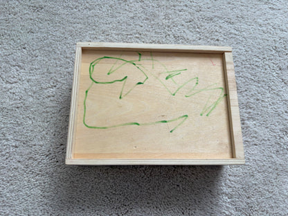 Melissa + Doug 4-in-1 Wooden Dino Puzzles *writing on box*