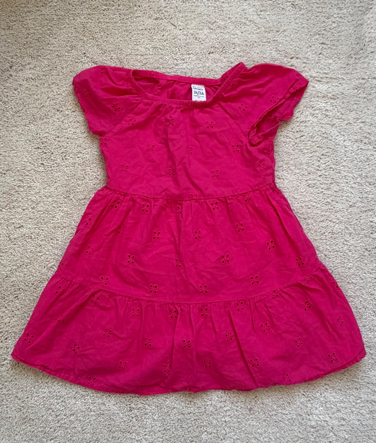 Shortsleeve Dress Bundle, 3T, Pink/Grey/Yellow, GAP + Carters, Kids 3T