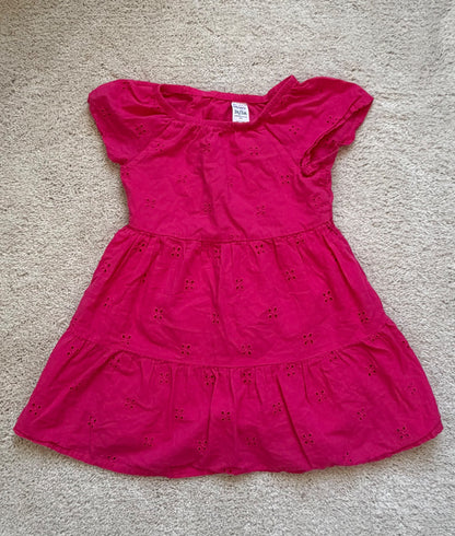 Shortsleeve Dress Bundle, 3T, Pink/Grey/Yellow, GAP + Carters, Kids 3T