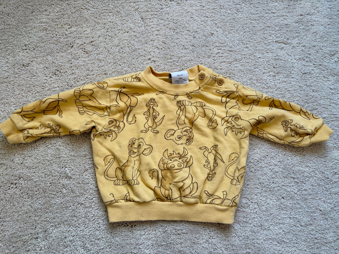 Disney Baby Lion King Onesie + Crewneck, 9m, Kids 9 Month (6-9M)