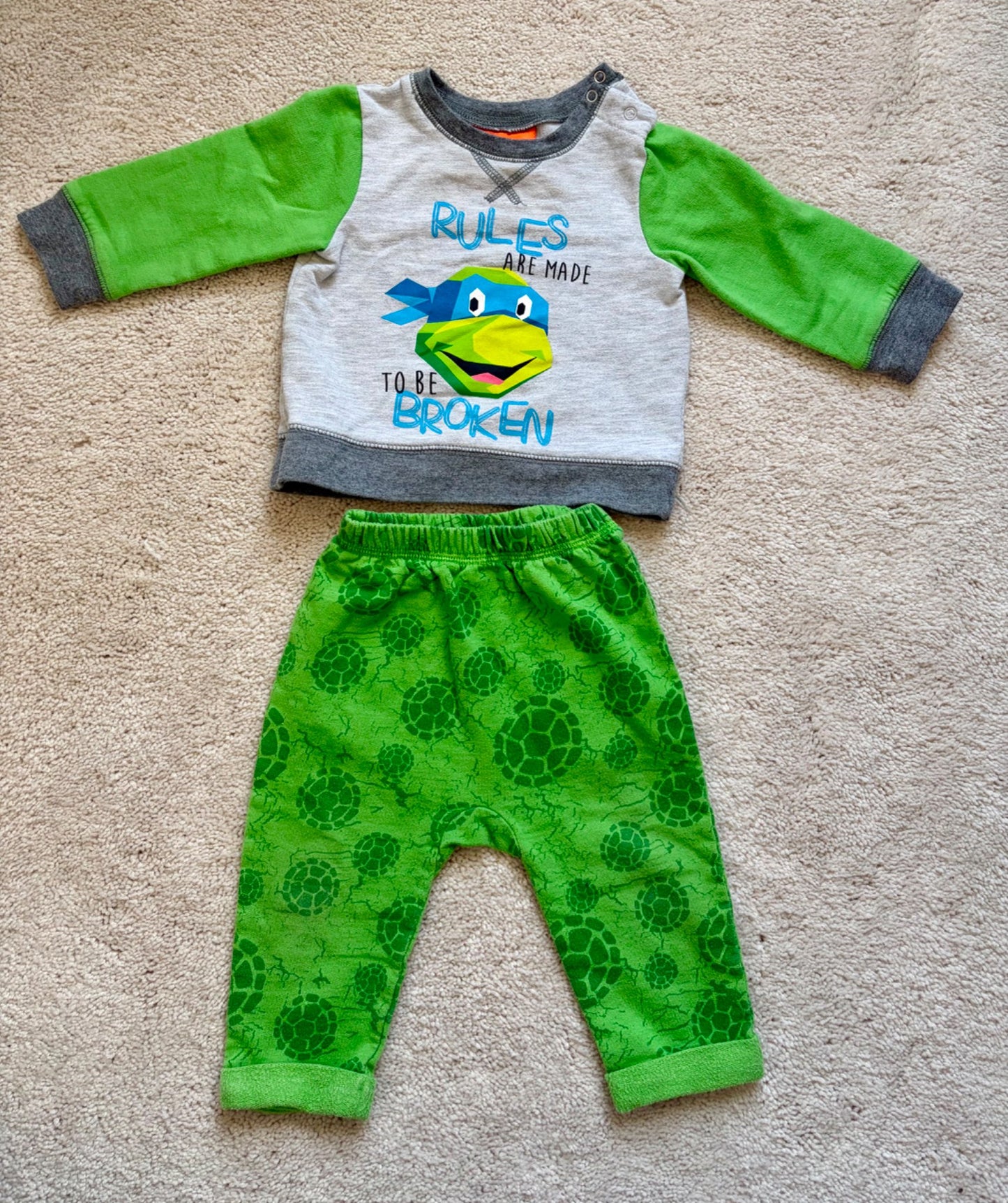 Ninja Turtle Outfit, 6-12m, Nickelodeon , Kids 9 Month (6-9M)
