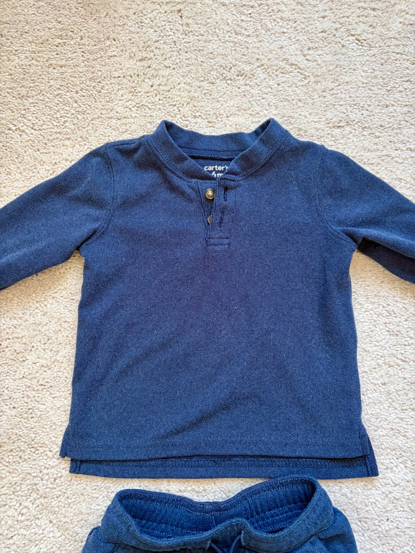 Matching Navy Blue Lounge Set, 6m, Carters, Kids 6 Month (3-6M)