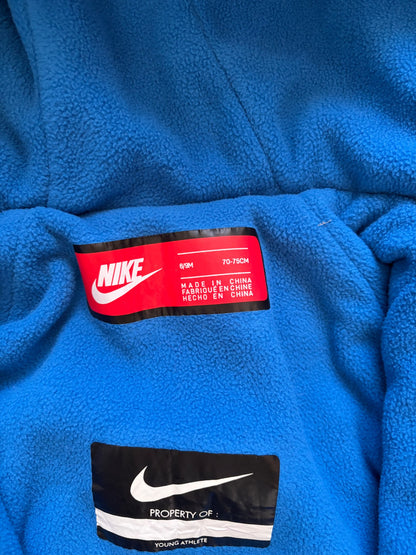 Nike Baby Fleece Lined Puffer Bunting Suit, 6-9m, Blue, MSRP $180!, Kids 9 Month (6-9M)