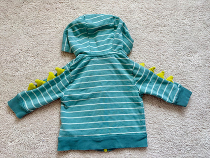 Dino Spikes Zip-Up Sweater, Tommy Bahama, 3-6m, Kids 6 Month (3-6M)