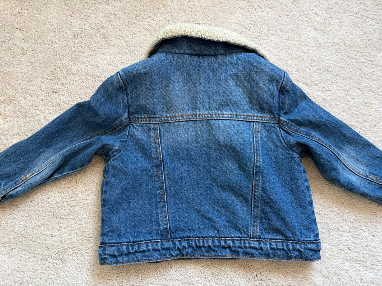 Sherpa Lined Denim Jacket, 4T, Old Navy, MSRP $35, Kids 4/4T