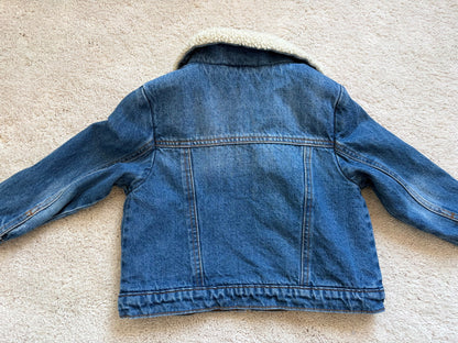 Sherpa Lined Denim Jacket, 4T, Old Navy, MSRP $35, Kids 4/4T