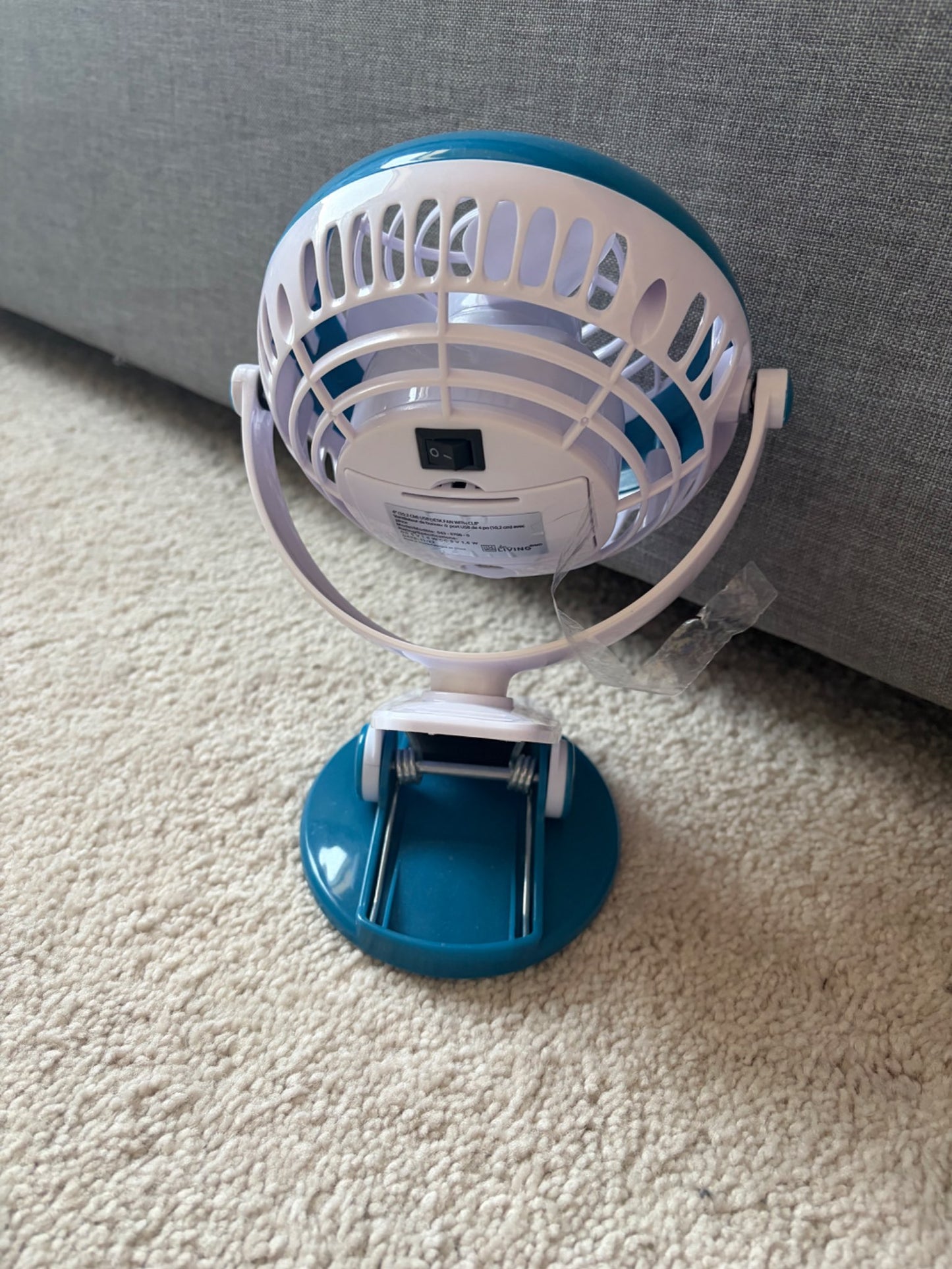Portable Clip-on Fan, Battery Powered