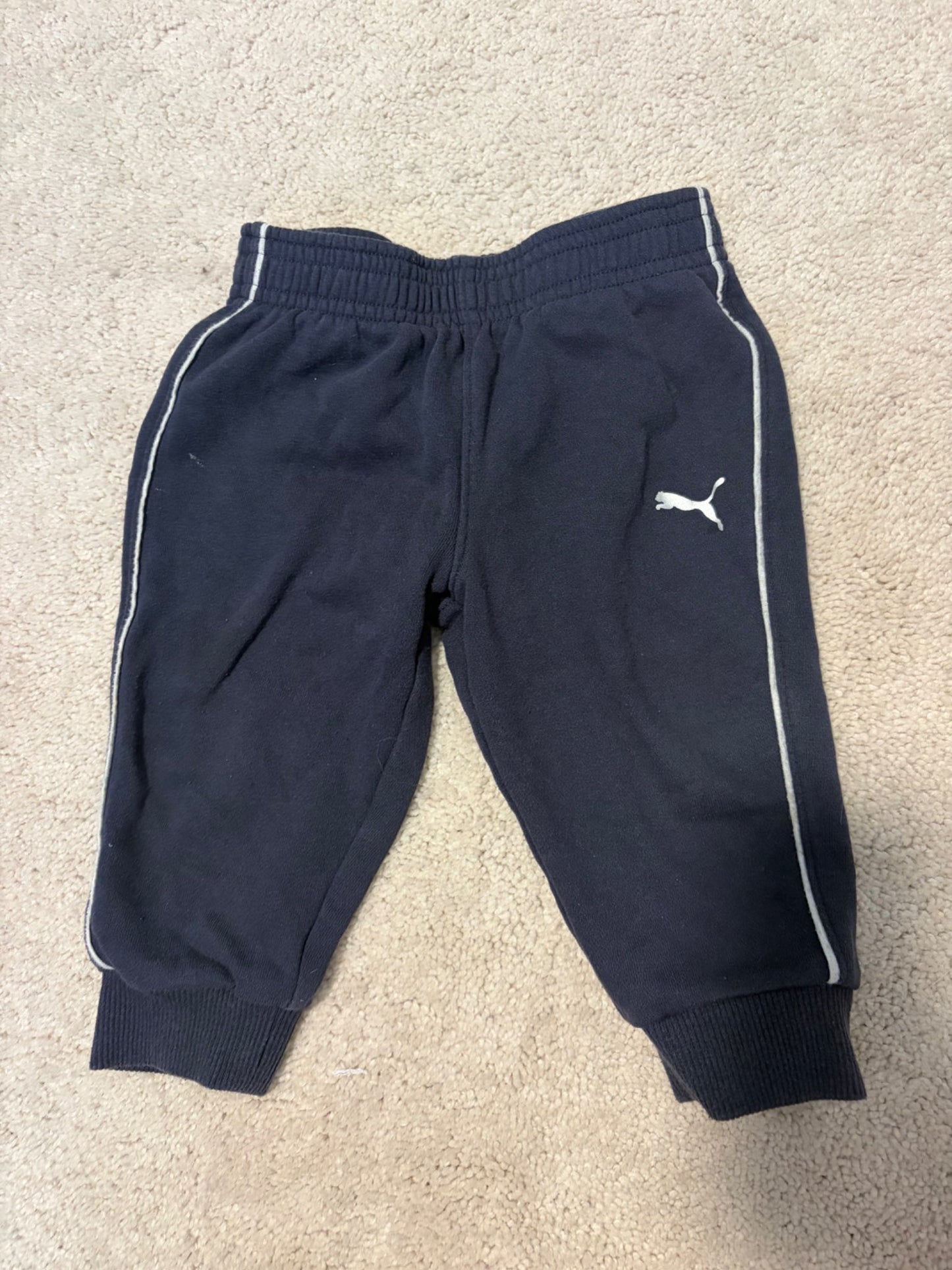 Puma Sweatpants, 12m, Navy, Kids 12 Month (9-12M)
