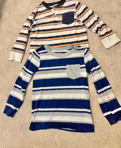 Striped Longsleeve Shirt Bundle, Carters, 4T, Kids 4/4T
