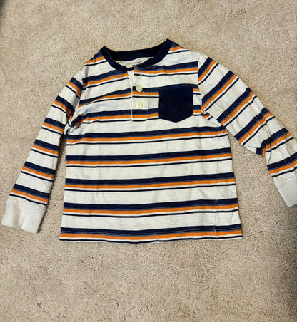 Striped Longsleeve Shirt Bundle, Carters, 4T, Kids 4/4T
