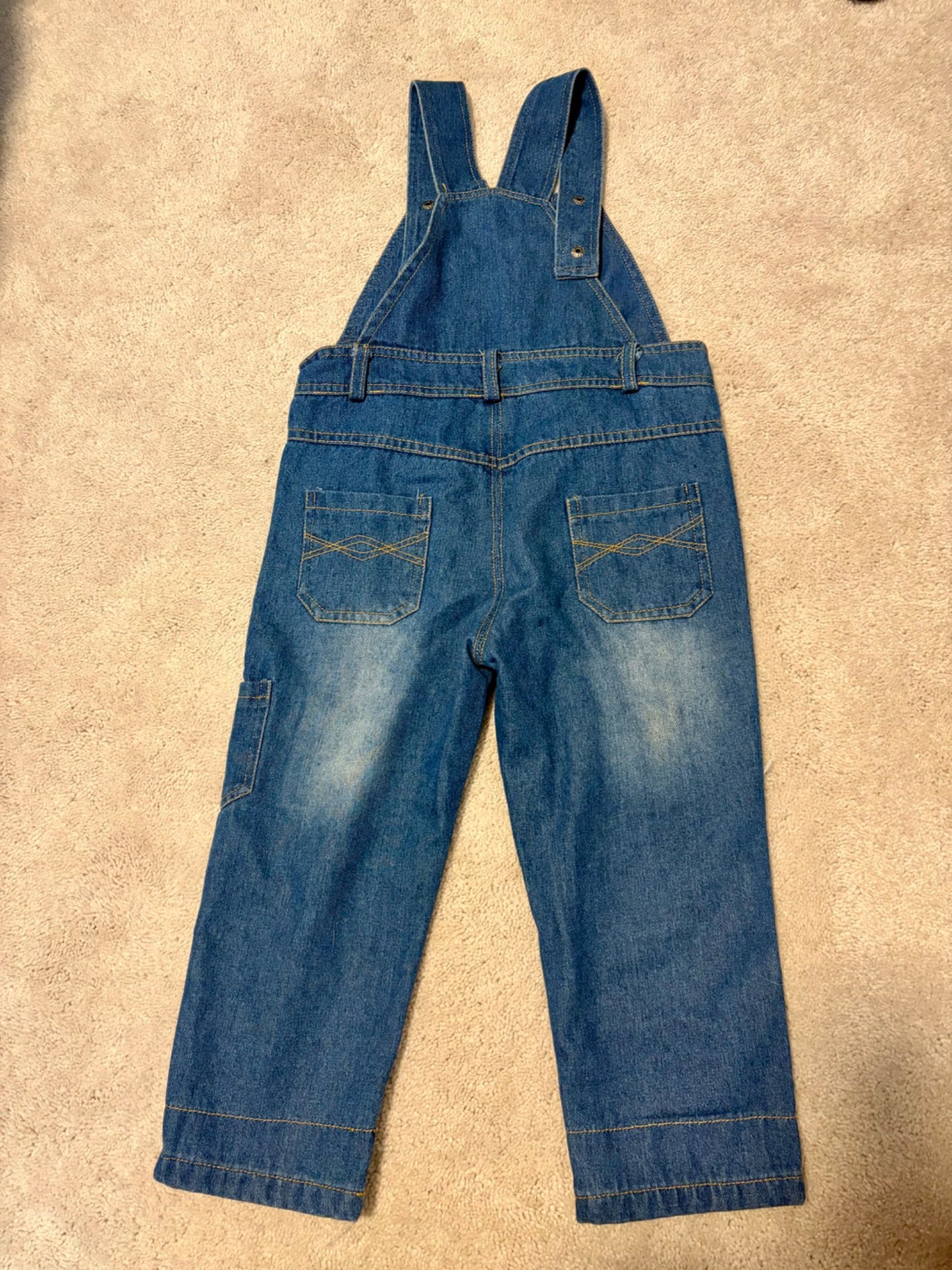 Denim Overalls, Adjustable, 3/4T, Kids 4/4T