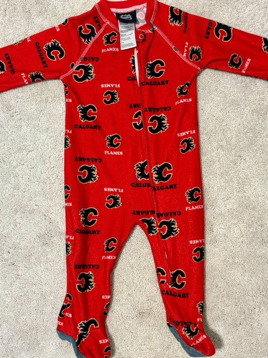 Official NHL Flames Onesie, 12m, Kids 12 Month (9-12M)