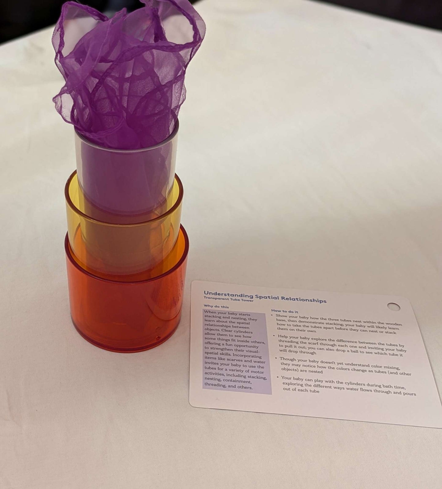 Lovevery - Transparent Tube Tower