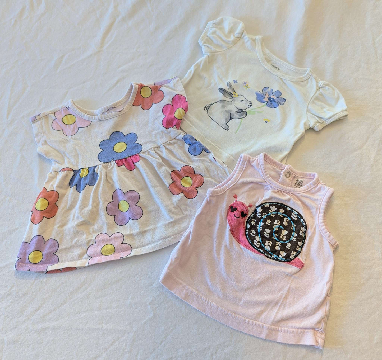 3-6 Month Spring Shirt Bundle 🐇💐🐌, Kids 6 Month (3-6M)