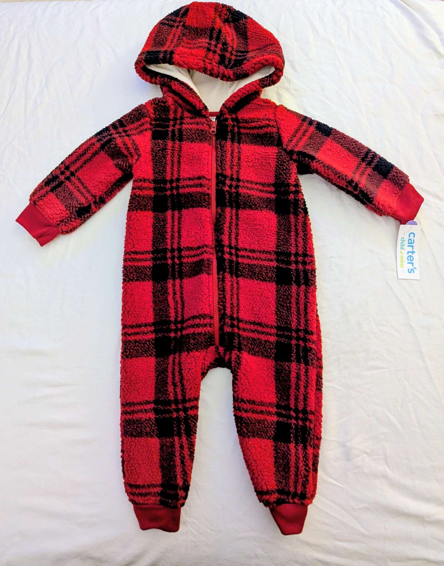 12 Month Carter’s Plaid Bunting Suit, Kids 12 Month (9-12M)