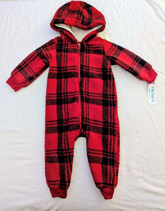 12 Month Carter’s Plaid Bunting Suit, Kids 12 Month (9-12M)
