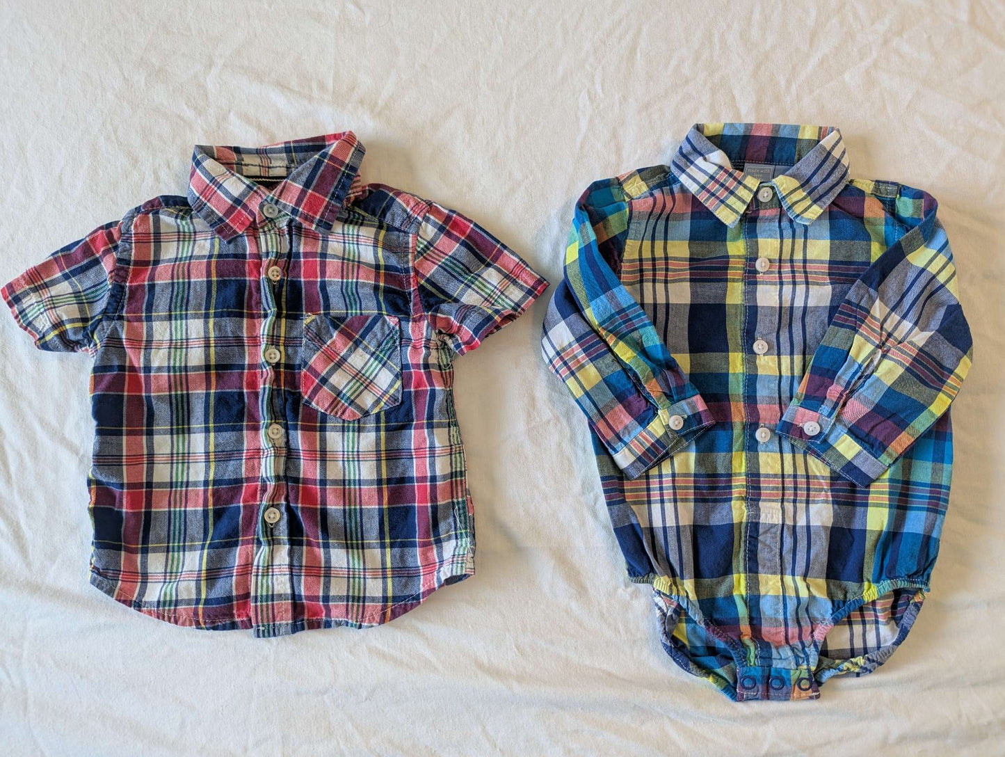 12 Month Children's Place Plaid Shirt Bundle, Kids 12 Month (9-12M)