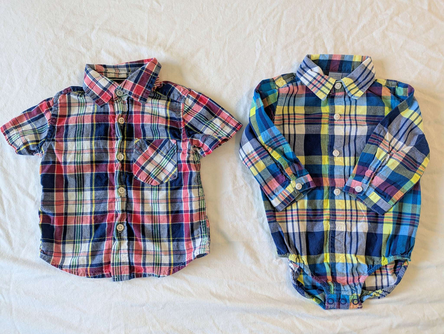 12 Month Children's Place Plaid Shirt Bundle, Kids 12 Month (9-12M)