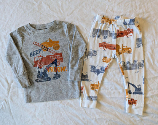12 Month Big Vehicles Outfit, Kids 12 Month (9-12M)