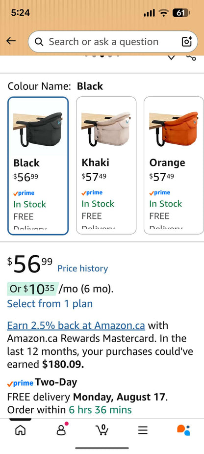 Portable Hook-On High Chair