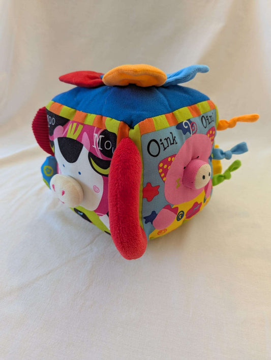 Melissa & Doug - Soft Activity Cube – Farm Animal Friends