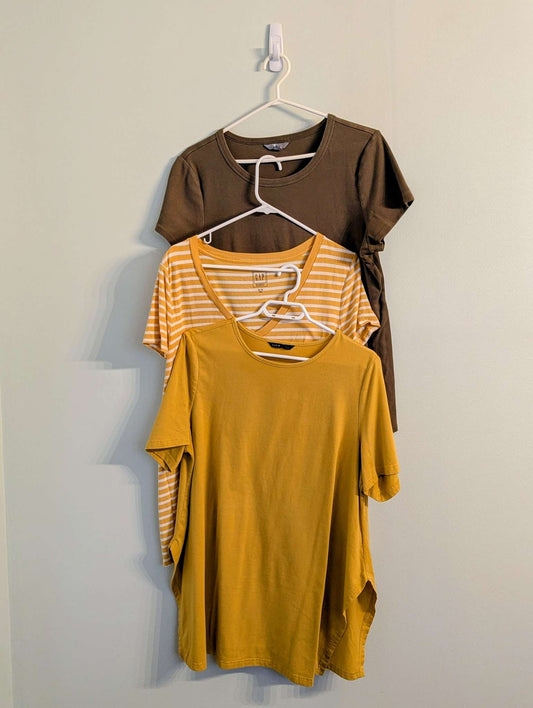 Maternity Top Bundle – Thyme, GAP & Shein (3 pcs), Maternity XL (16-18)