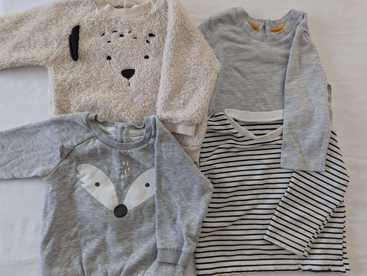 6-9 Month Puppy & Fox Sweater Bundle (2pcs), Kids 9 Month (6-9M)