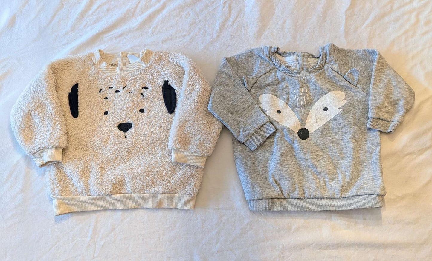 6-9 Month Puppy & Fox Sweater Bundle (2pcs), Kids 9 Month (6-9M)