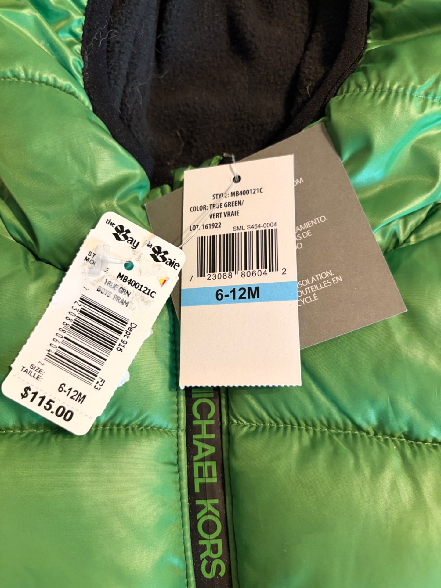 NWT Micheal Kors Puffer Infant Snowsuit 6 -12 months  MSRP $115, Kids 9 Month (6-9M)