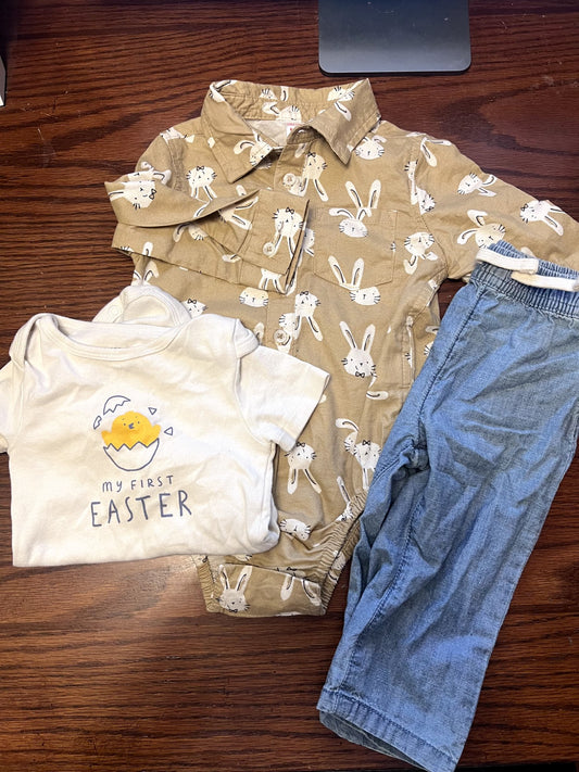 5 piece Easter Bundle 6-12 months , Kids 9 Month (6-9M)