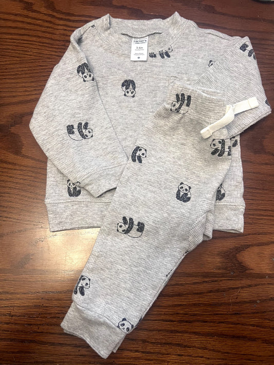 3 month panda bear sweat suit , Kids 6 Month (3-6M)