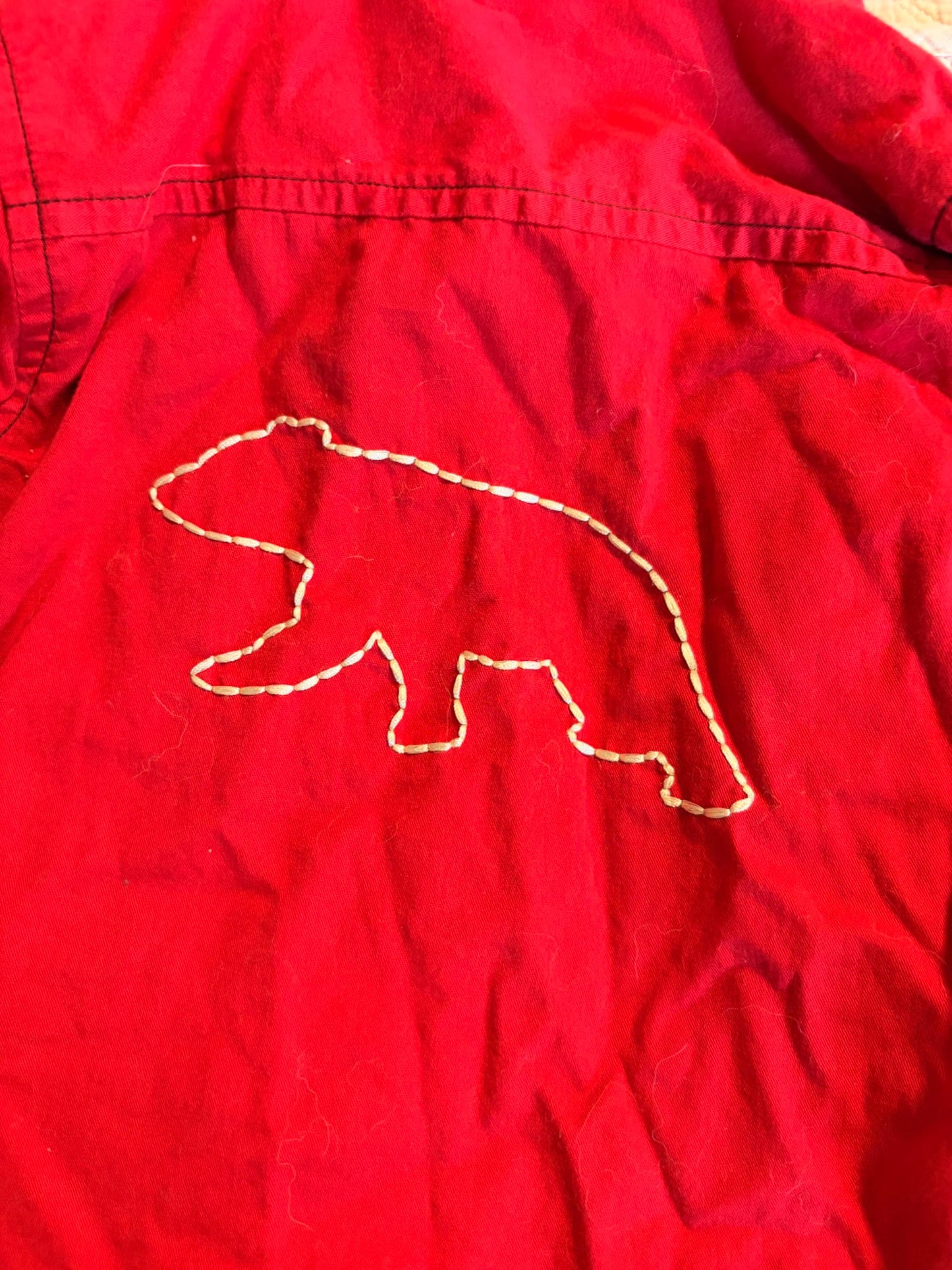 Red Baby Gap Button up Lumber Jack Shirt 12-18 months , Kids 18 Month (12-18M)