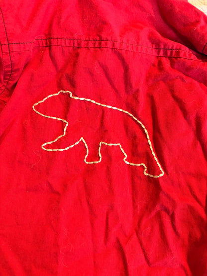 Red Baby Gap Button up Lumber Jack Shirt 12-18 months , Kids 18 Month (12-18M)