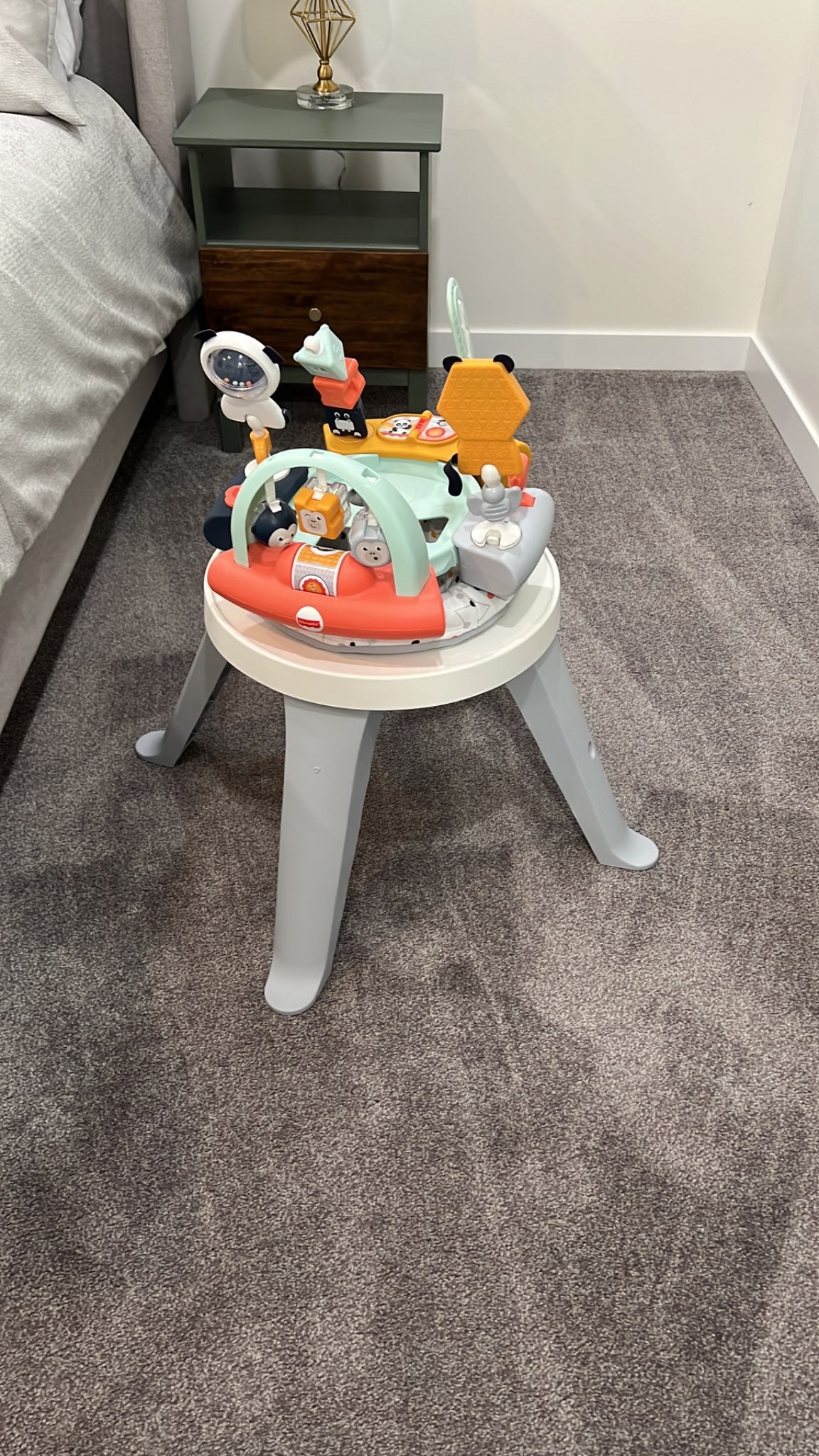 Fisher-Price Baby to Toddler Toy 3-in-1 Spin & Sort Activity Center and Play Table