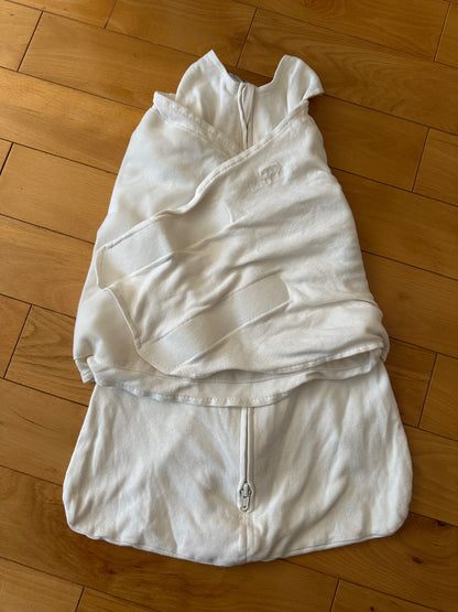 Halo Newborn Cream Swaddle SleepSack, 0-3 Months (Newborn)