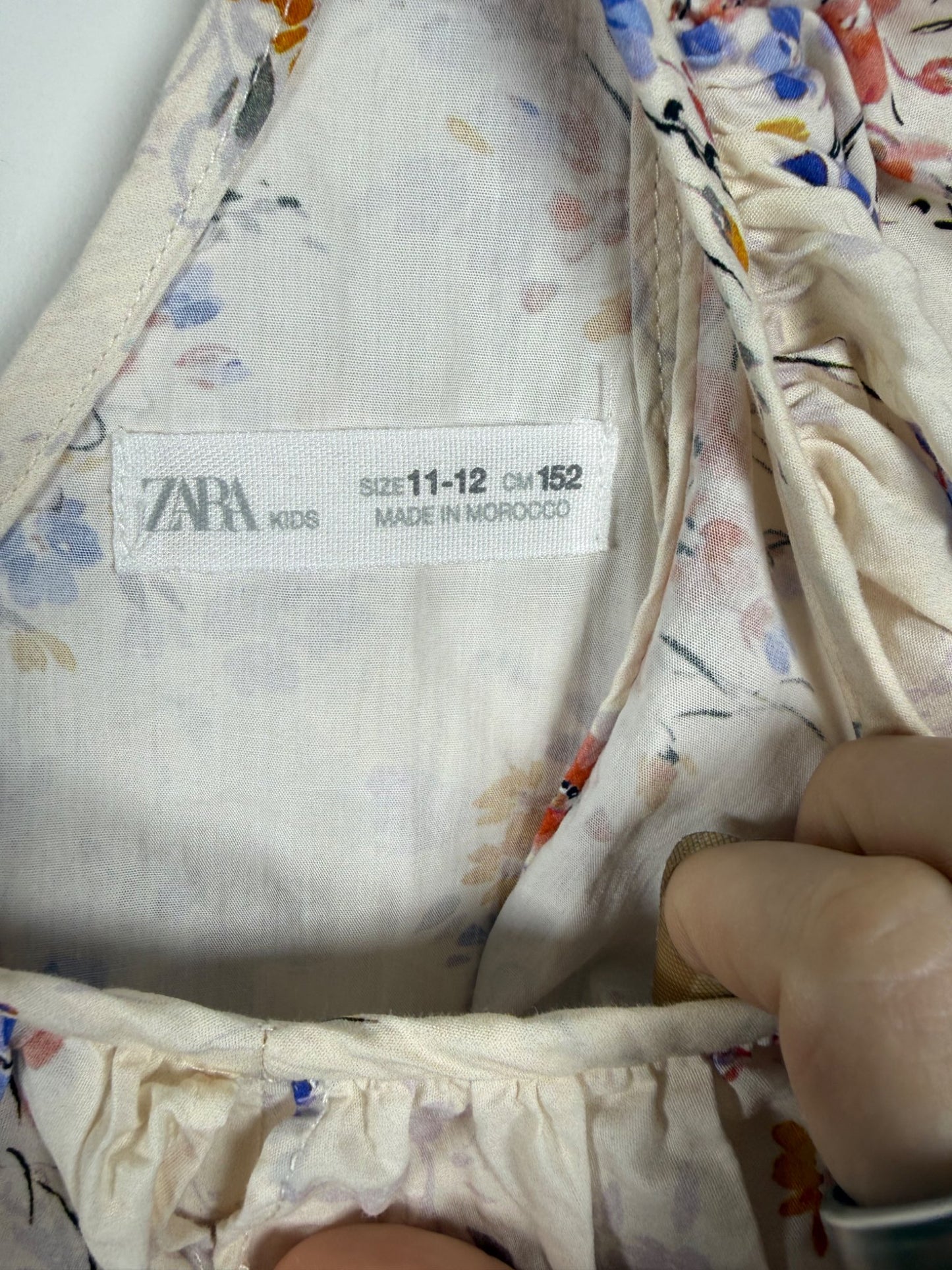 ZARA | Floral Ruffled Dress Size 11-12, Kids 12