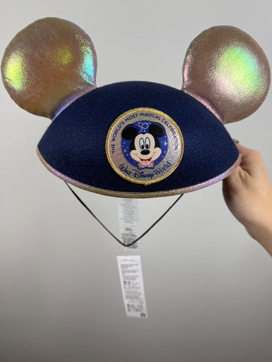 DISNEY | BNWT Disney World 50th Anniversary Mickey Ear Hat, Kids 20