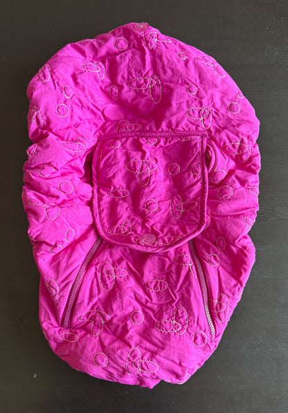 Infant car seat cover, pink