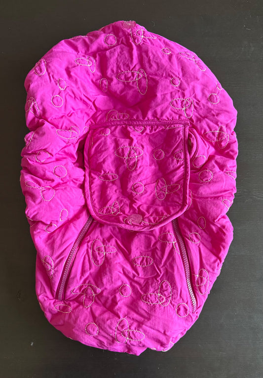 Infant car seat cover, pink